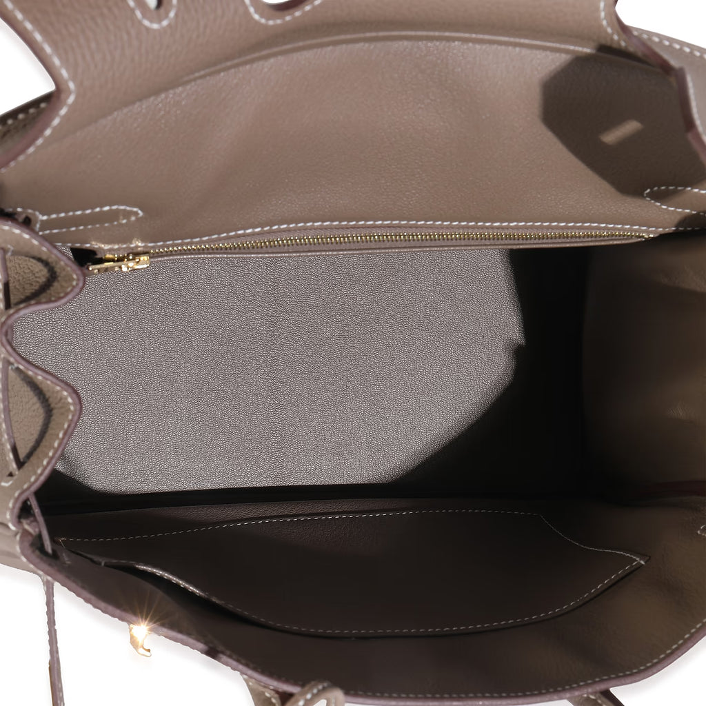 2023 Hermès Etoupe Togo Retourne Birkin 30 GHW