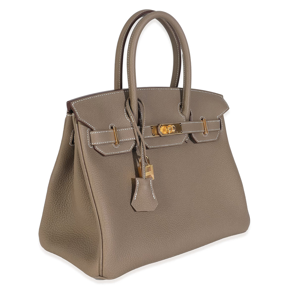 2023 Hermès Etoupe Togo Retourne Birkin 30 GHW