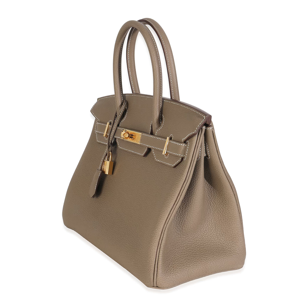 2023 Hermès Etoupe Togo Retourne Birkin 30 GHW