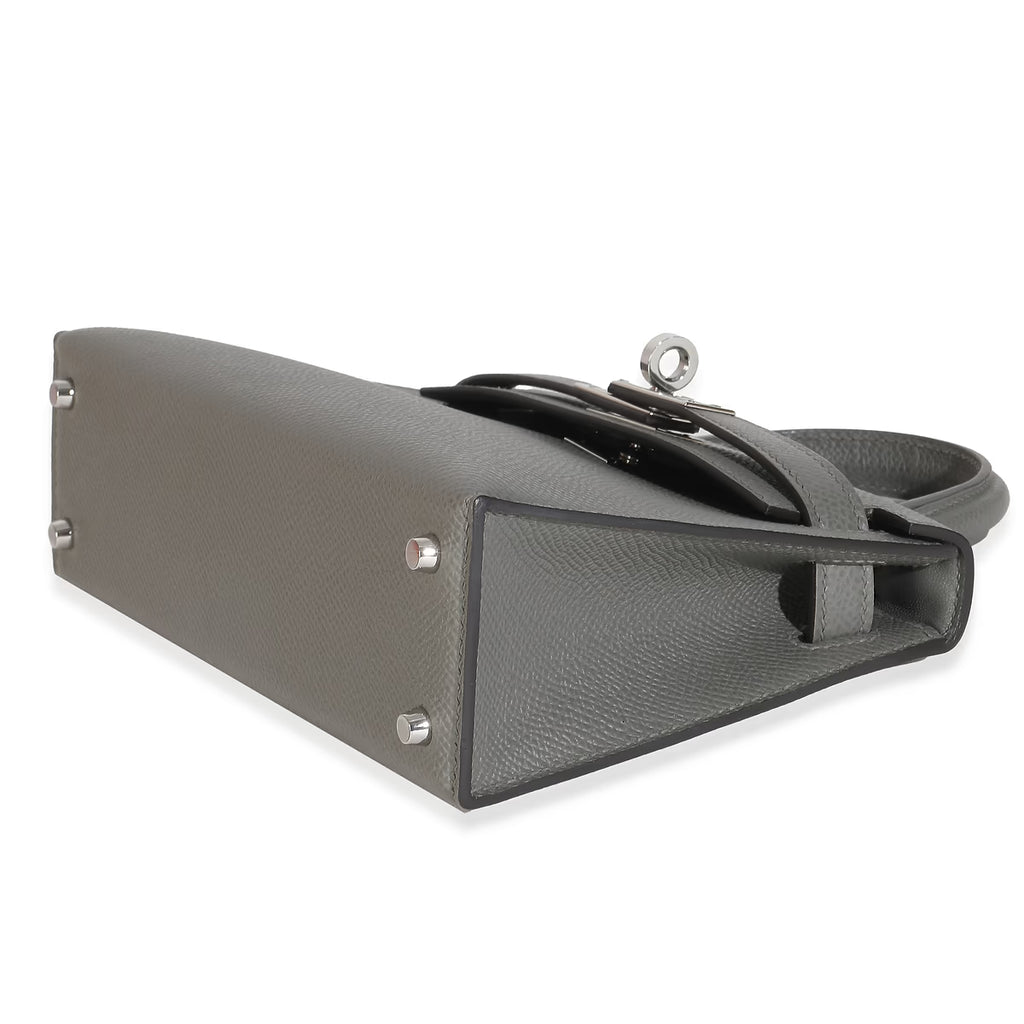 2024 Hermès Gris Meyer Epsom Mini Kelly 20 PHW