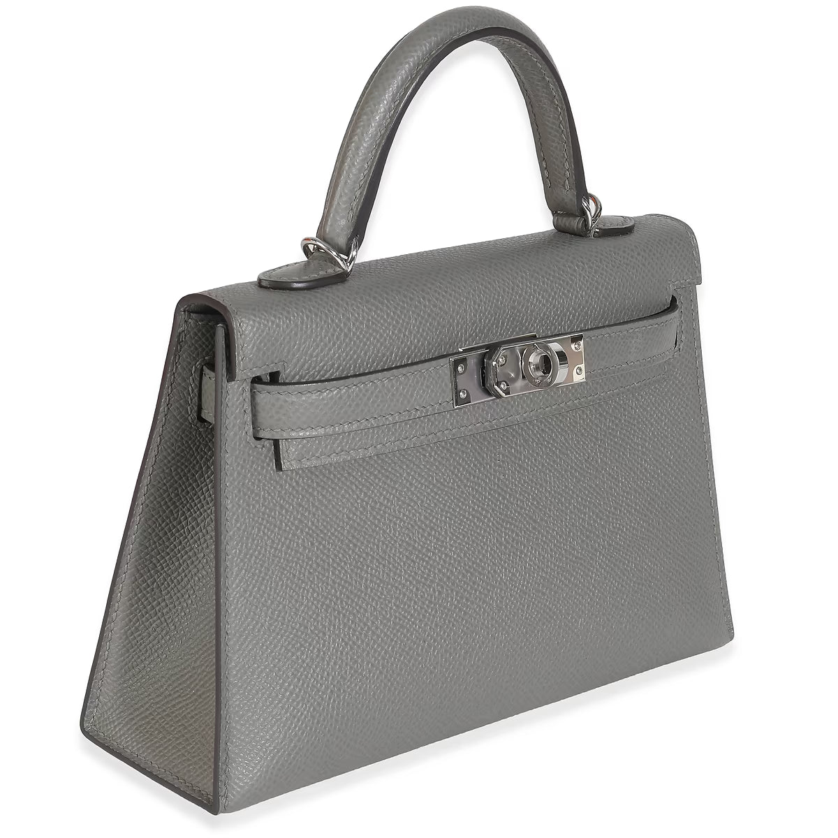 2024 Hermès Gris Meyer Epsom Mini Kelly 20 PHW