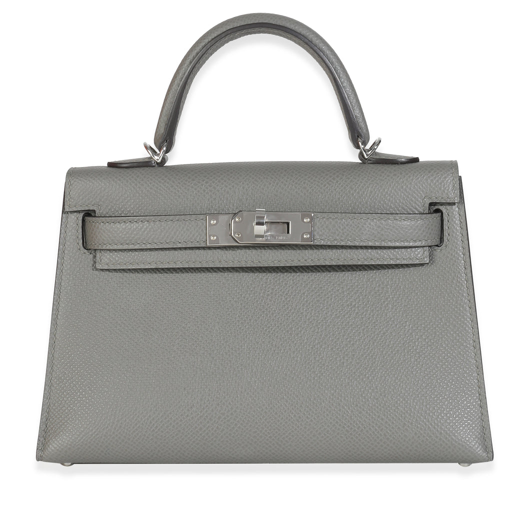 2024 Hermès Gris Meyer Epsom Mini Kelly 20 PHW