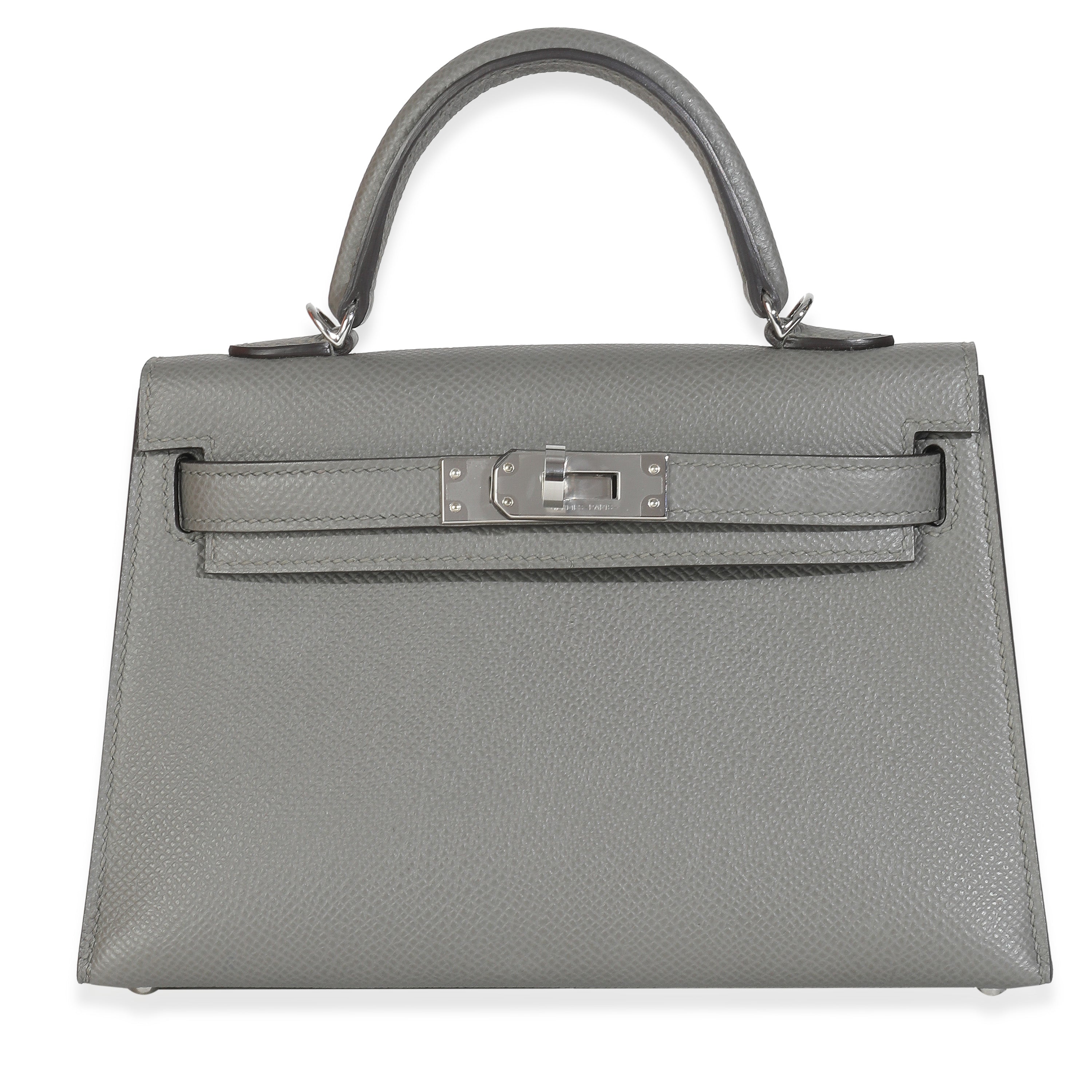 2024 Hermès Gris Meyer Epsom Mini Kelly 20 PHW