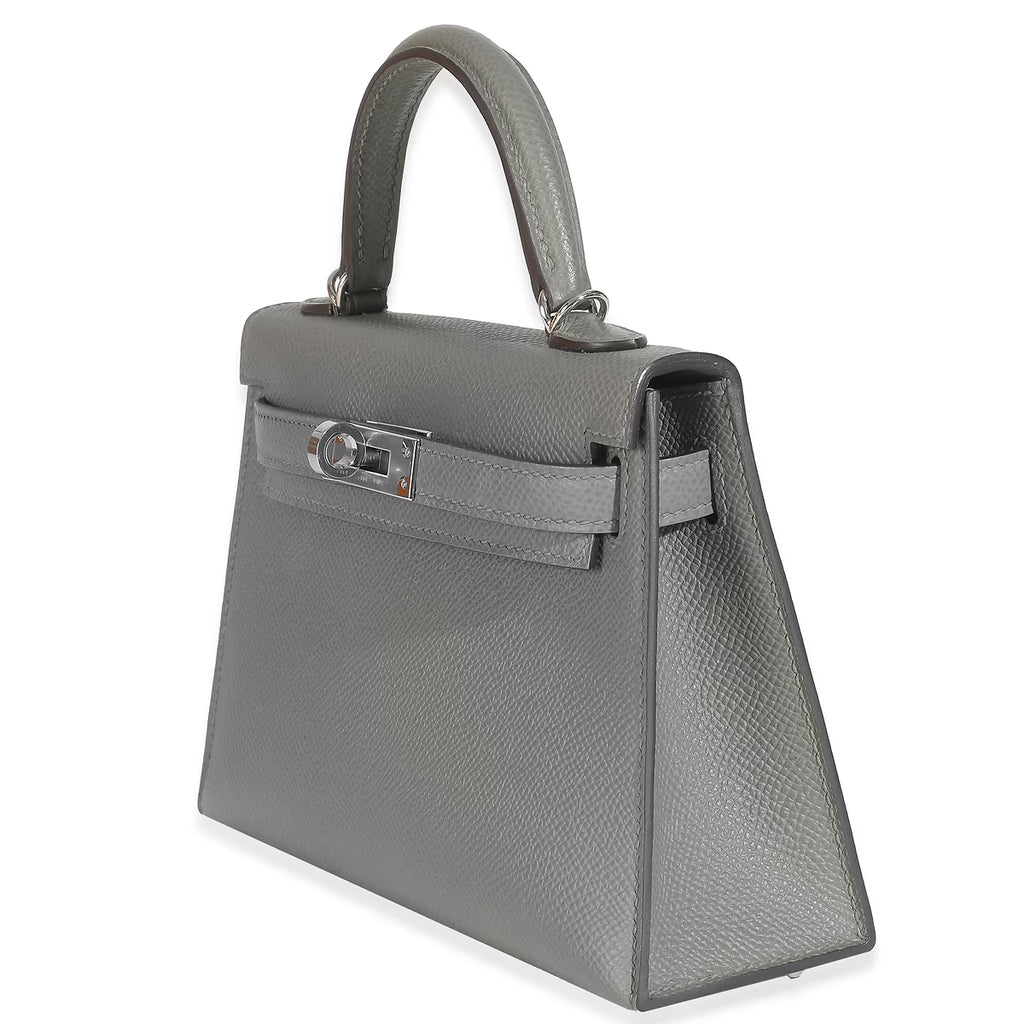 2024 Hermès Gris Meyer Epsom Mini Kelly 20 PHW