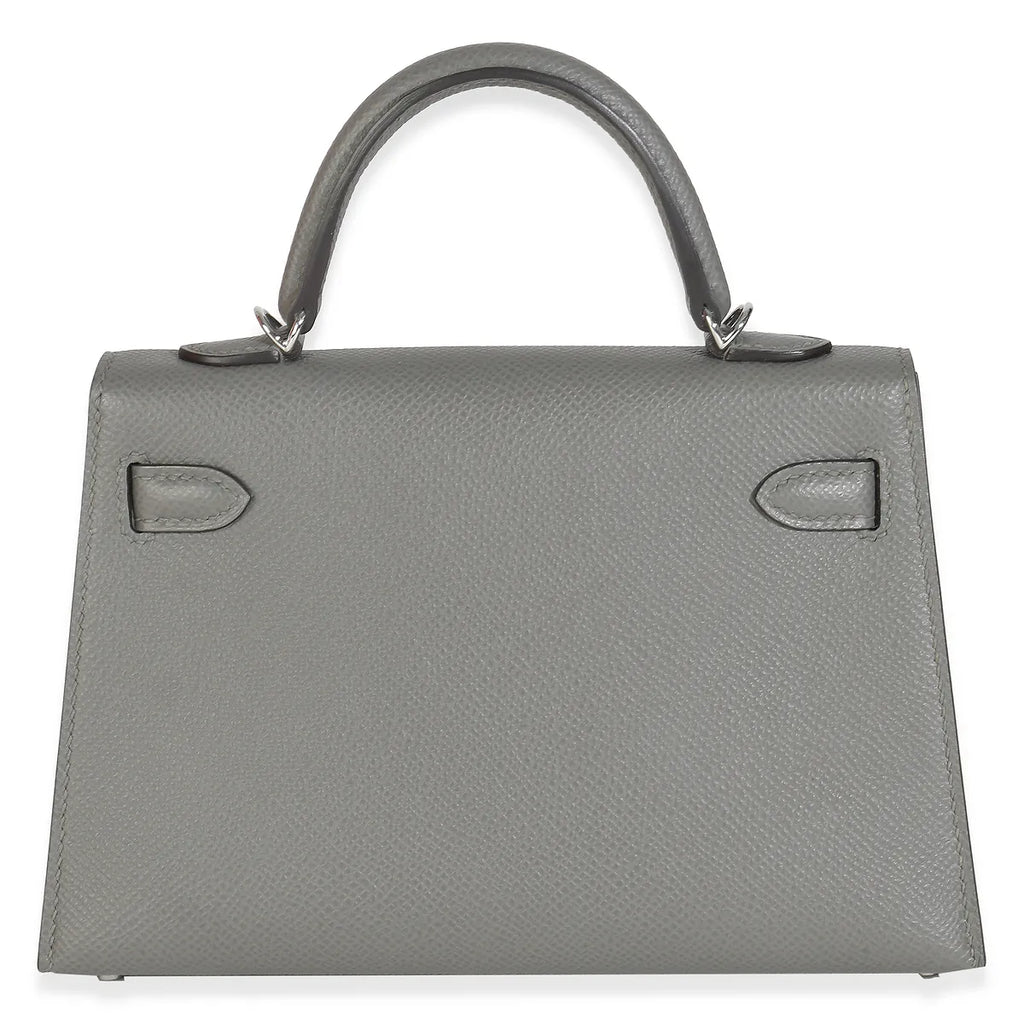 2024 Hermès Gris Meyer Epsom Mini Kelly 20 PHW