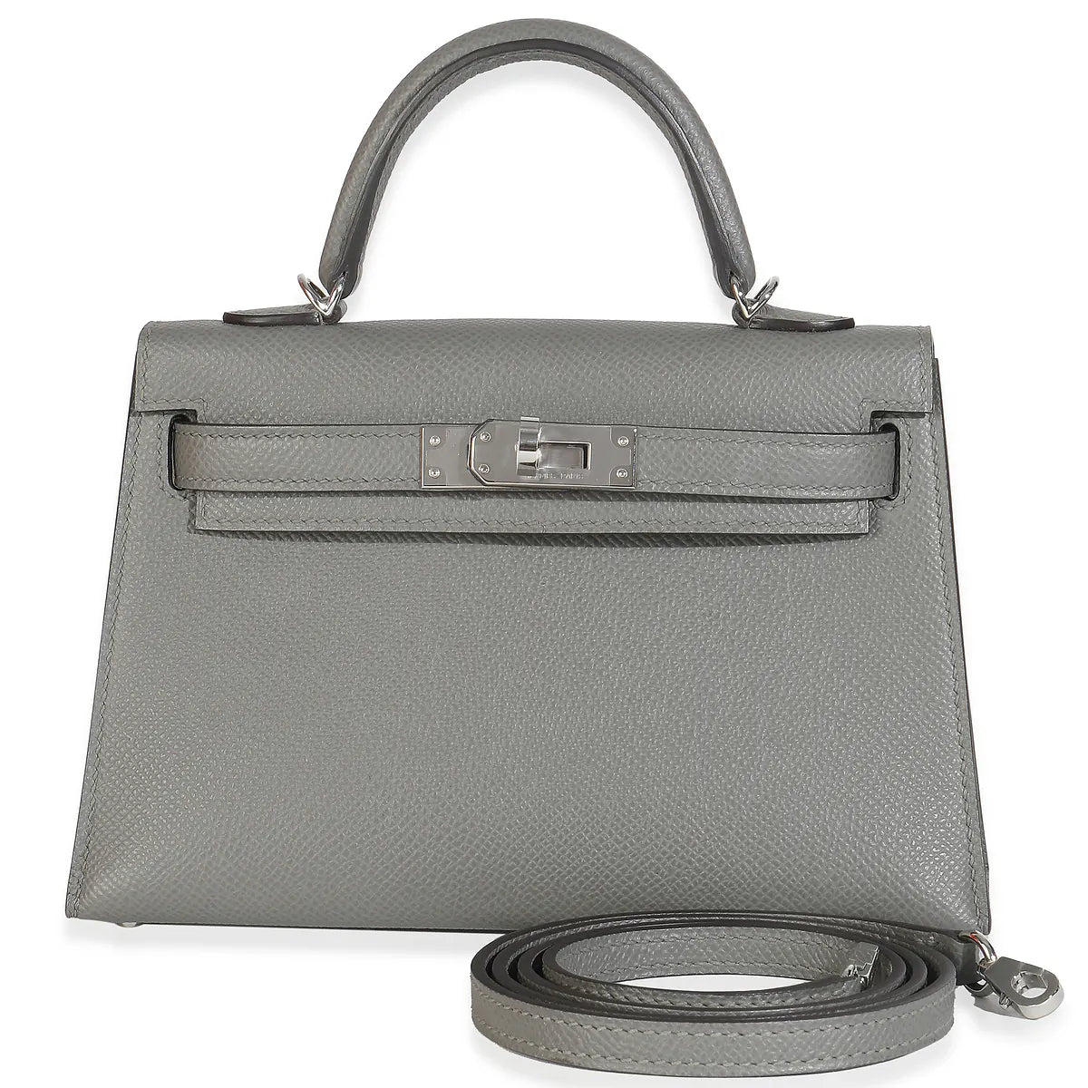 2024 Hermès Gris Meyer Epsom Mini Kelly 20 PHW