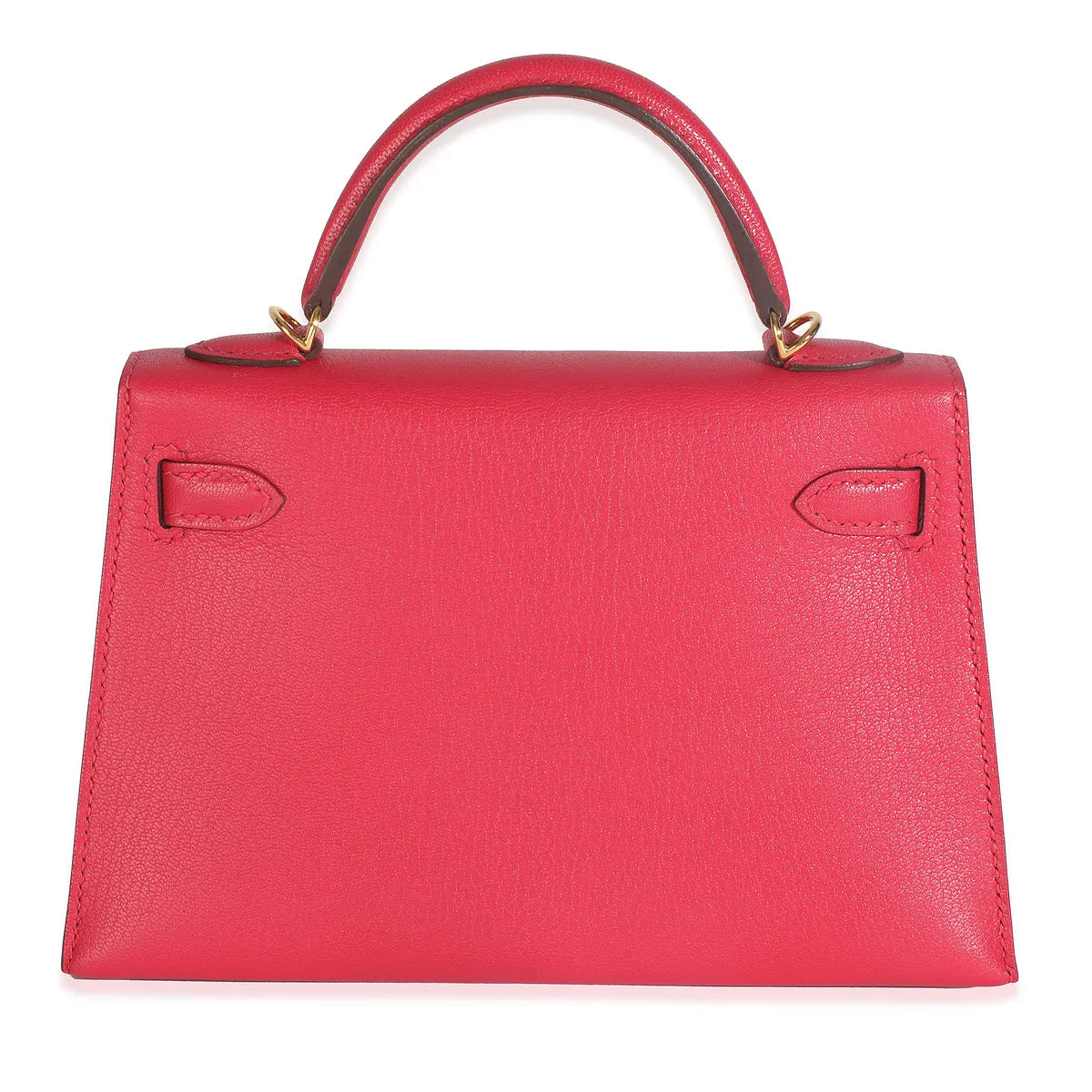 2020 Hermès Rose Extreme Chevre Chamkila Mini Kelly 20 GHW