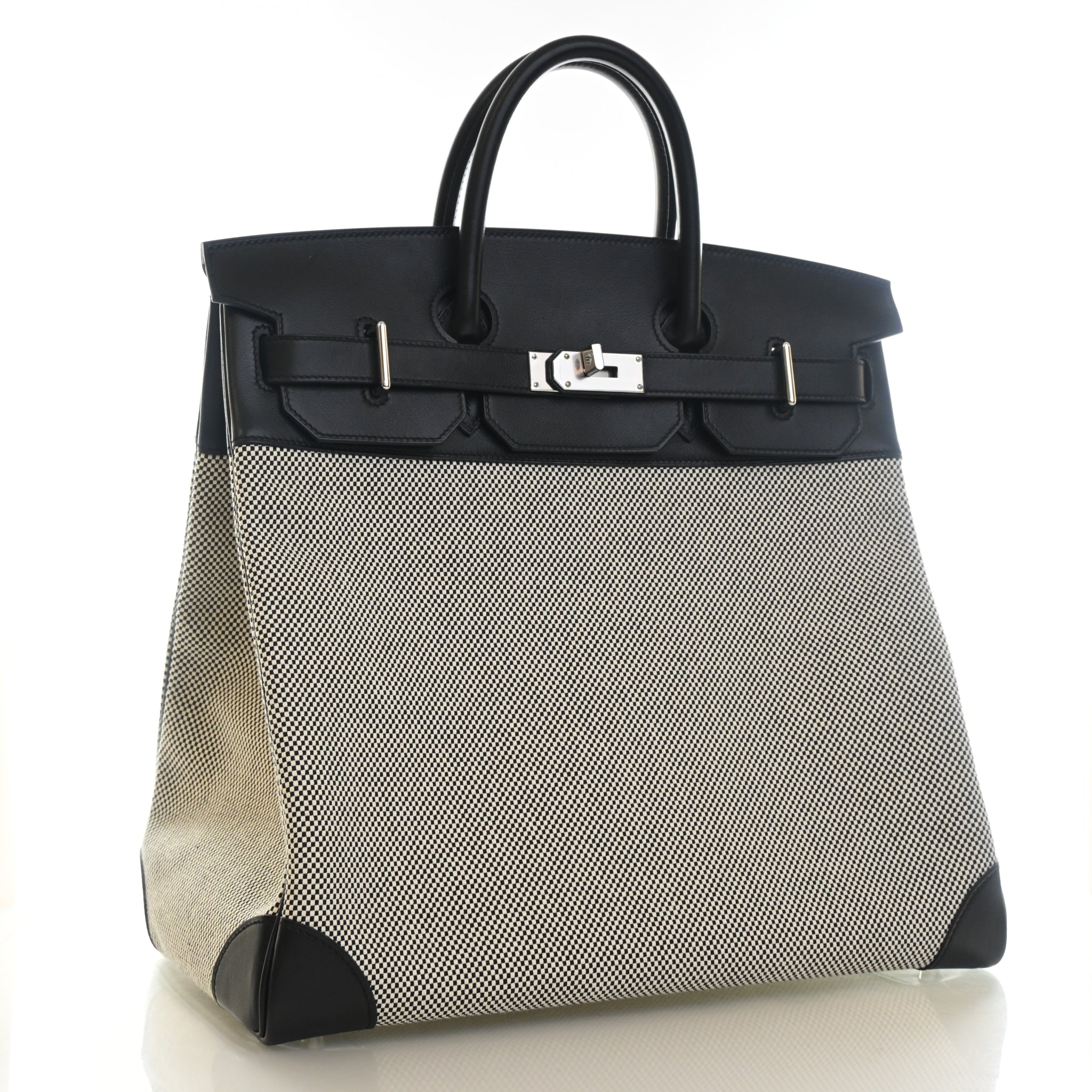 Hermès Noir Criss Cross Toile HAC Birkin 40 (PHW | 2022)