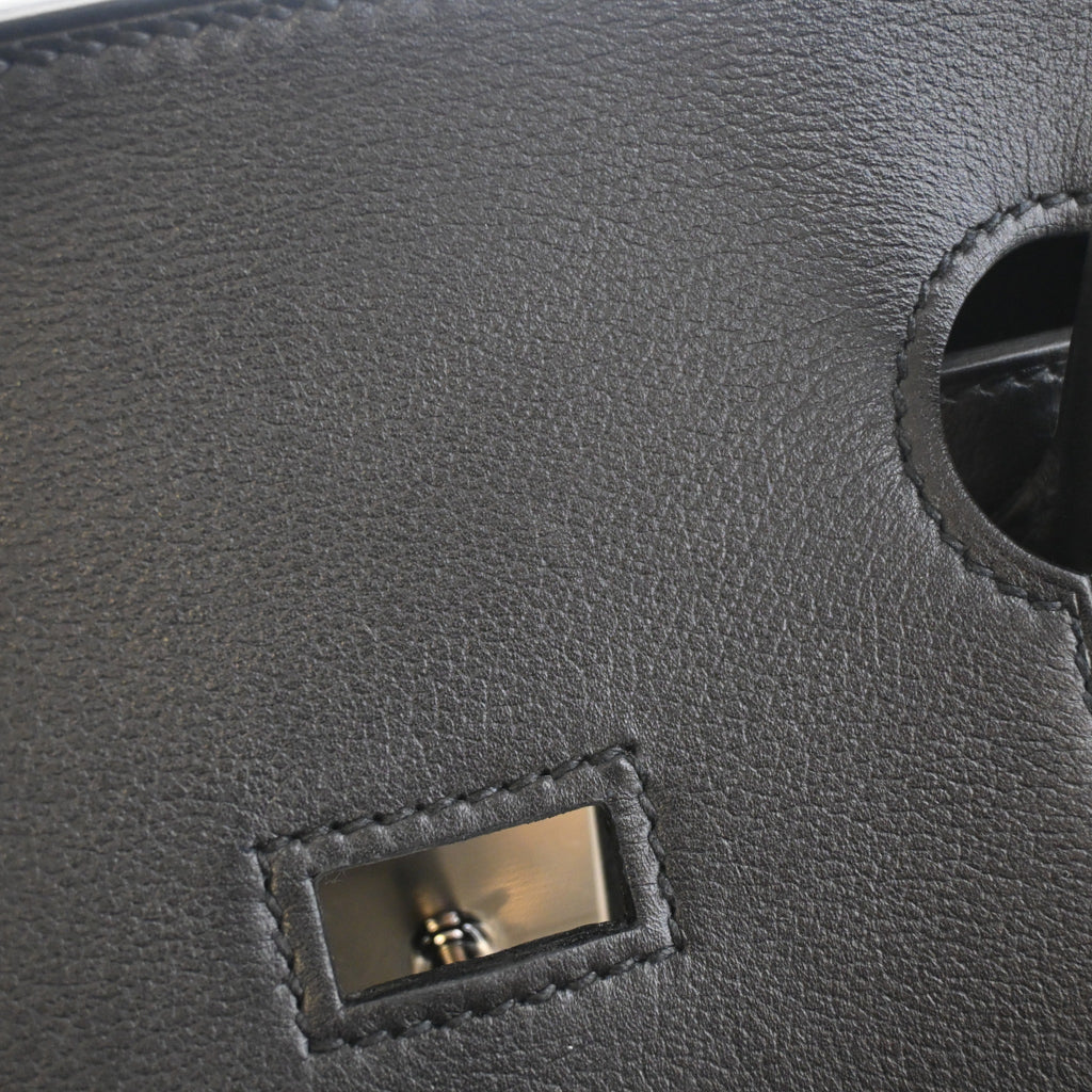 Hermès Noir Criss Cross Toile HAC Birkin 40 (PHW | 2022)
