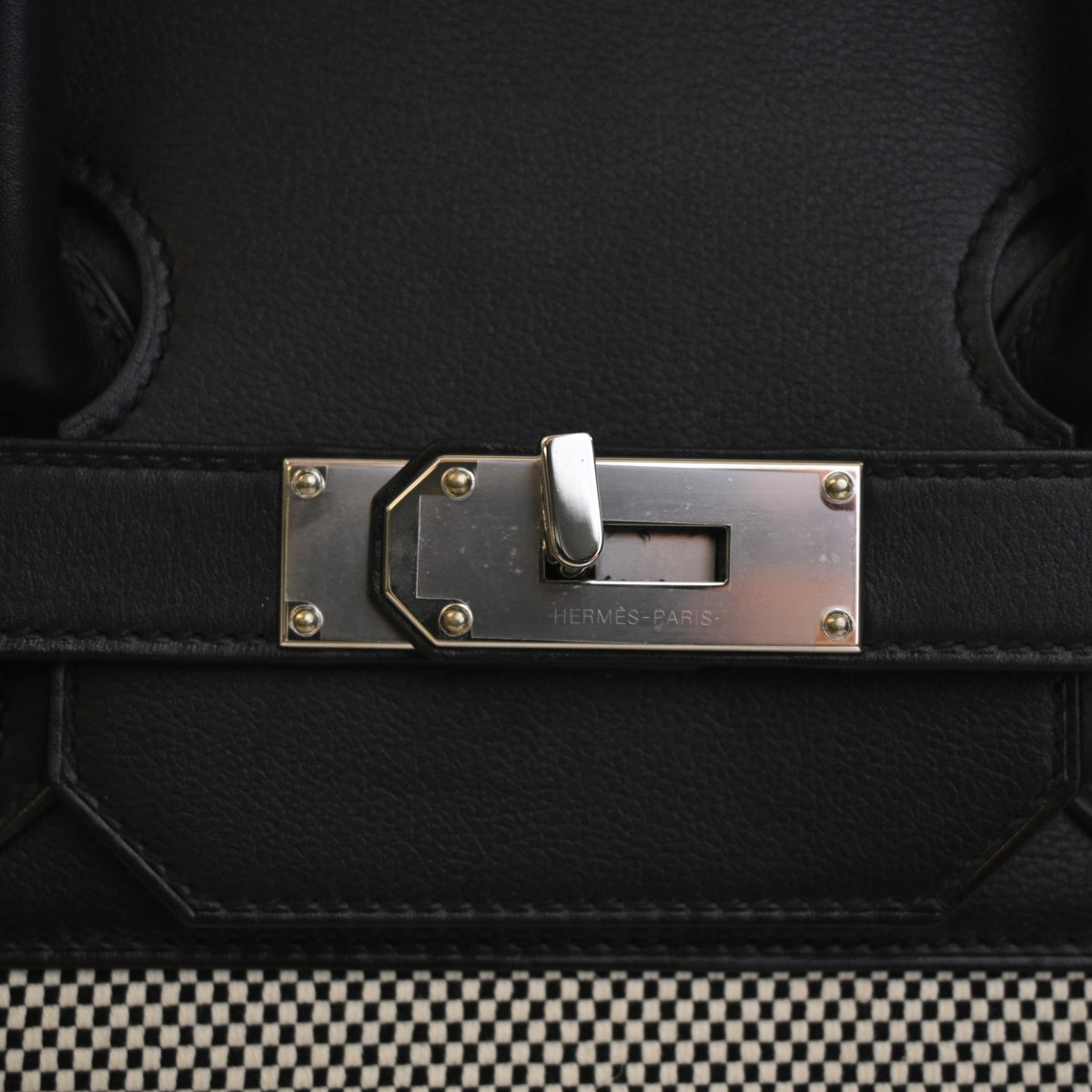 Hermès Noir Criss Cross Toile HAC Birkin 40 (PHW | 2022)