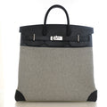 Hermès Noir Criss Cross Toile HAC Birkin 40 (PHW | 2022)