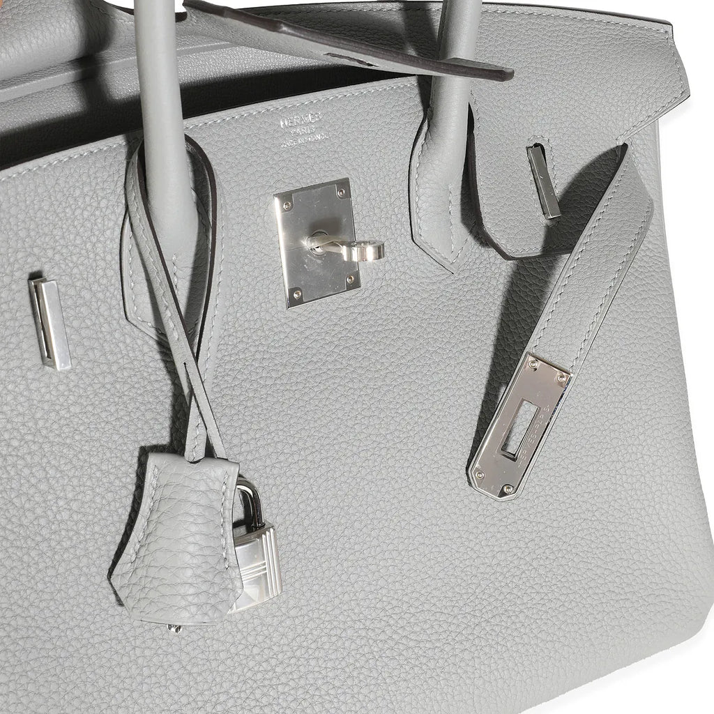 2024 Hermès Gris Meyer Togo Birkin 30 PHW