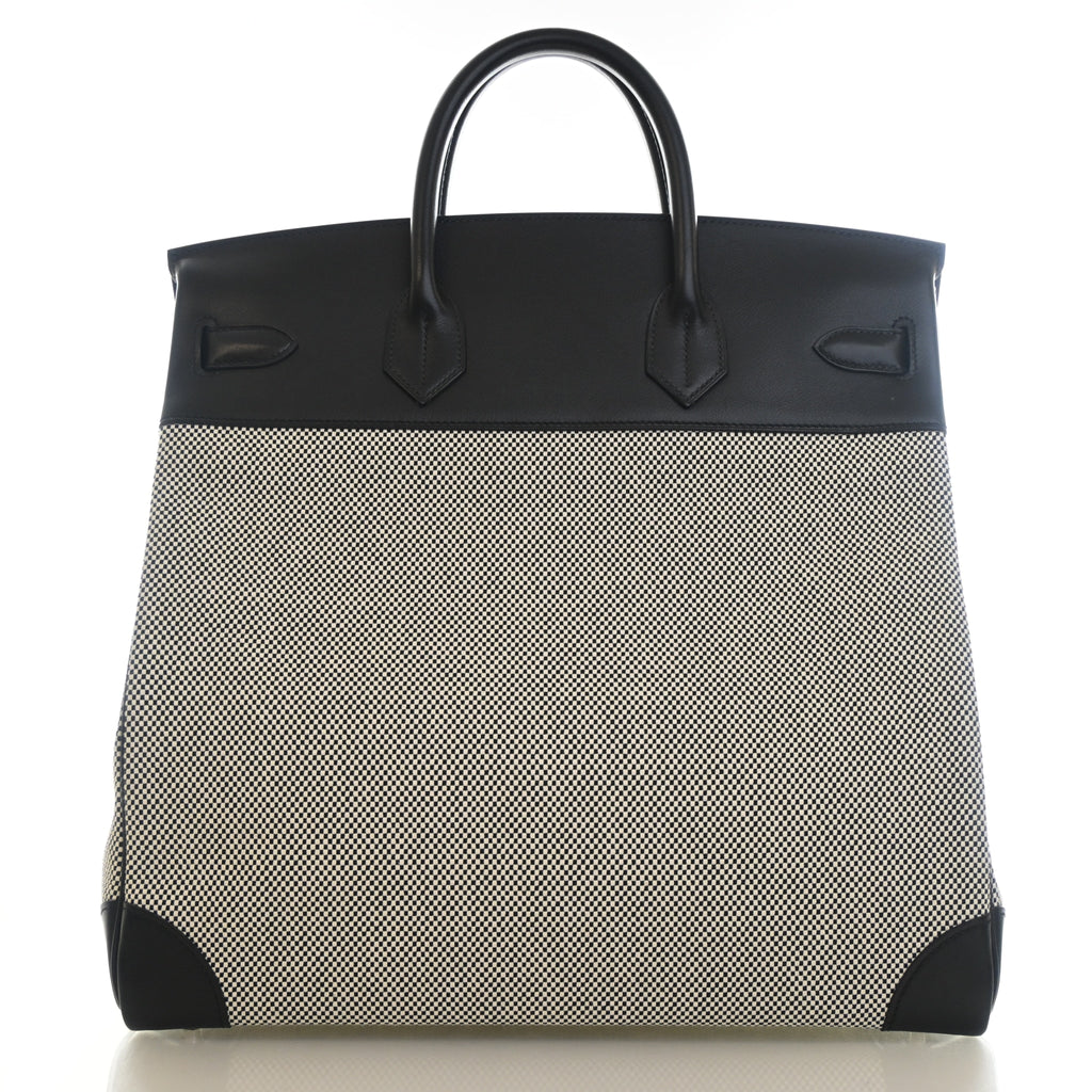 Hermès Noir Criss Cross Toile HAC Birkin 40 (PHW | 2022)