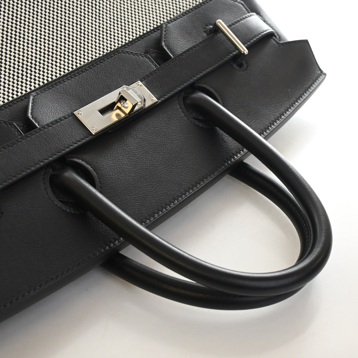 Hermès Noir Criss Cross Toile HAC Birkin 40 (PHW | 2022)